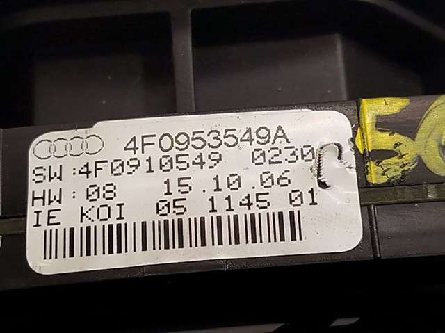 Módulo de direção (Centralina eletrônica) dos interruptores instalados na coluna da direção 4F0953549A VAG