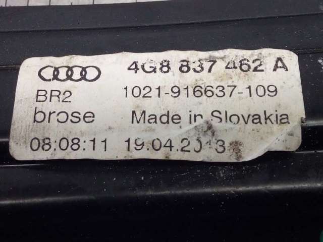Mecanismo de acionamento de vidro da porta dianteira direita para Audi A7 4GA, 4GF