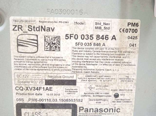 5F0035846A VAG
