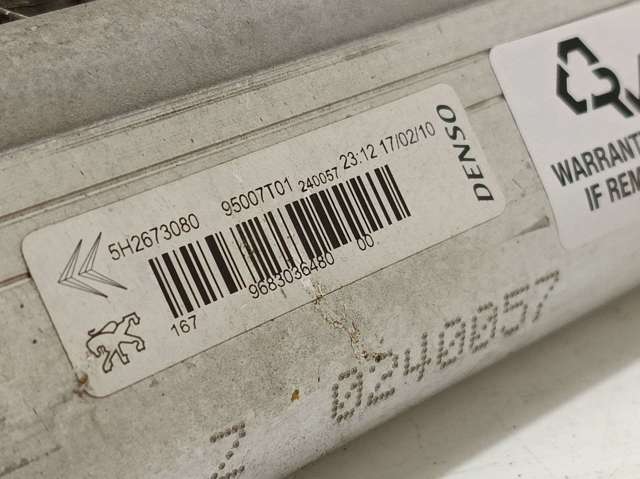 Radiador de aparelho de ar condicionado 5H2673080 PEUGEOT