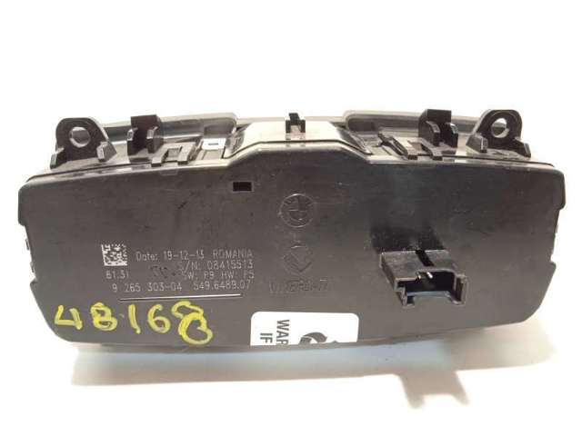 Comutador das luzes no "painel de instrumentos" 61319265303 BMW