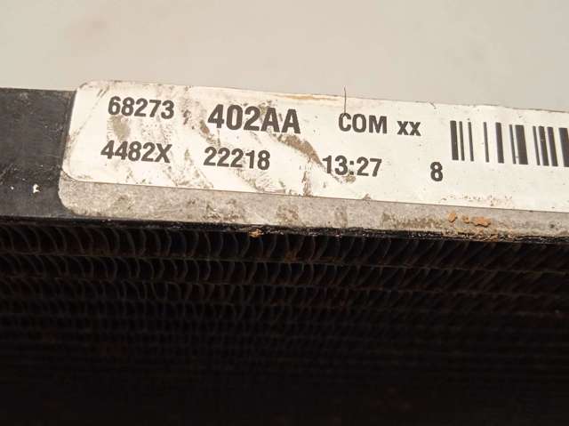 Radiador de aparelho de ar condicionado 68273402AA CHRYSLER