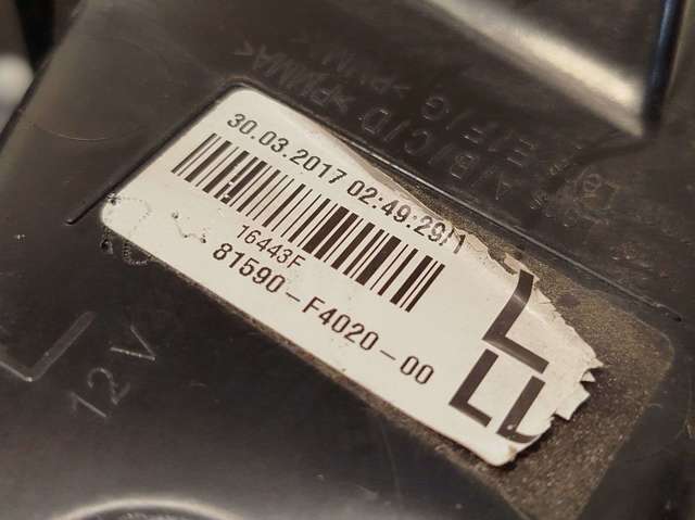 Lanterna traseira esquerda interna 81590F4020 TOYOTA