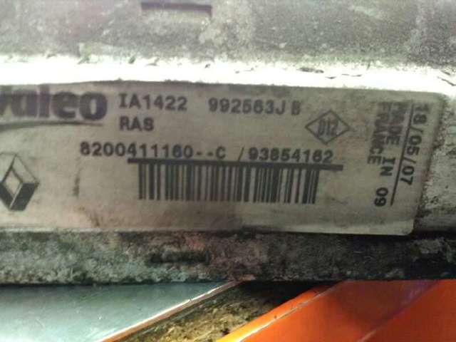 Radiador de intercooler 8200411160C RENAULT