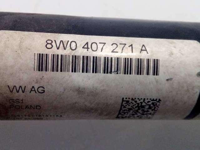 Semieixo (acionador) dianteiro 8W0407271A VAG