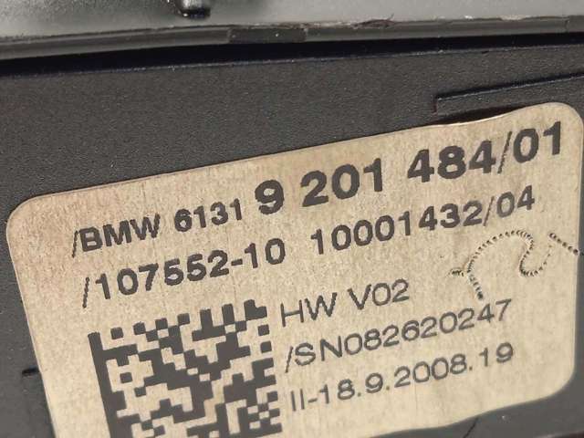 Módulo de direção (Centralina eletrônica) das luzes 9201484 BMW