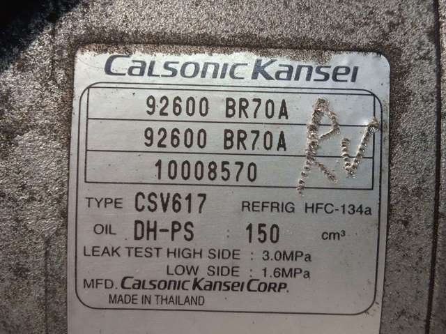 Compressor de aparelho de ar condicionado 92600BR70A NISSAN