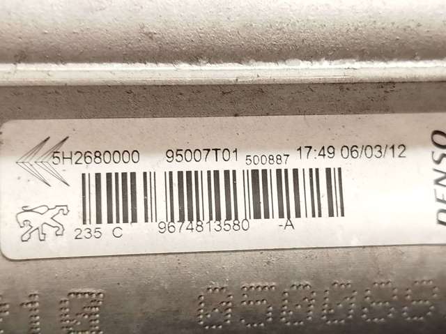 Radiador de aparelho de ar condicionado 9674813580 PEUGEOT
