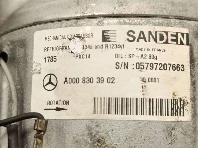 Compressor de aparelho de ar condicionado A0008303902 MERCEDES