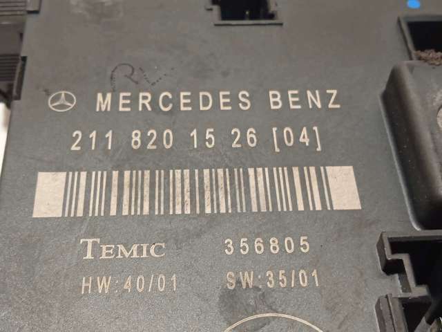Módulo de conforto da porta traseira A2118201526 MERCEDES