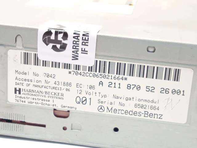 Unidade de controlo multimídia A2118705226 MERCEDES