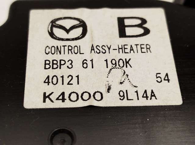 Unidade de controlo dos modos de aquecimento/condicionamento para Mazda 3 BL
