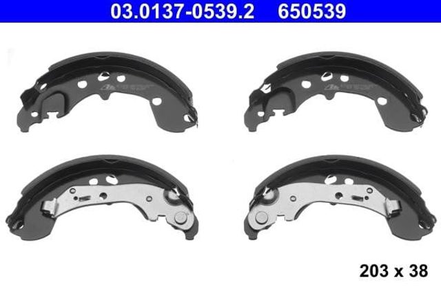 Sapatas do freio traseiras de tambor para Skoda Fabia PJ3