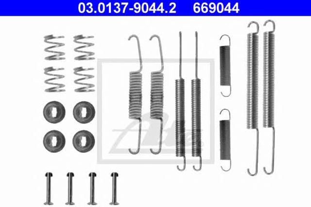 Kit de montagem das sapatas traseiras de tambor para Volkswagen Caddy 14