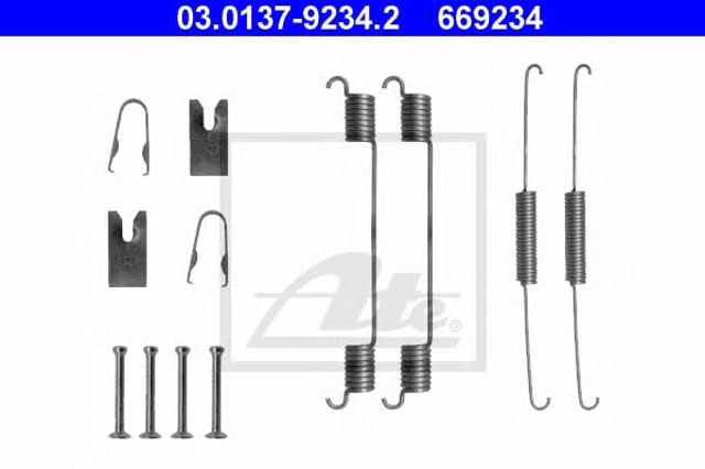 Kit de montagem das sapatas traseiras de tambor para Fiat Palio 178DX
