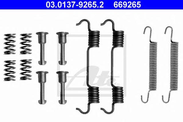 Kit de reparação das sapatas do freio 03013792652 ATE