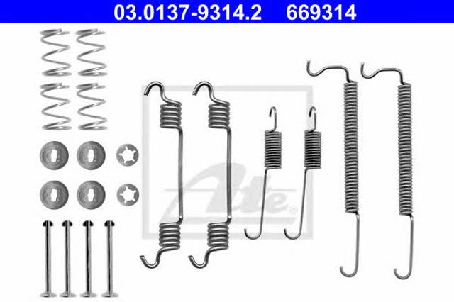 Kit de montagem das sapatas traseiras de tambor Chevrolet Spark (Matiz)  M300 ao melhor preço