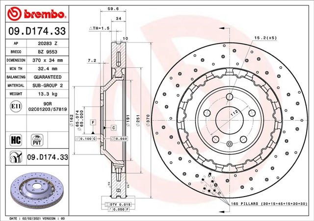 09D17433 Brembo
