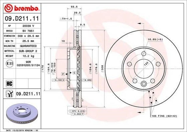 09D21111 Brembo
