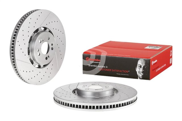 Disco do freio dianteiro 09D60143 BREMBO