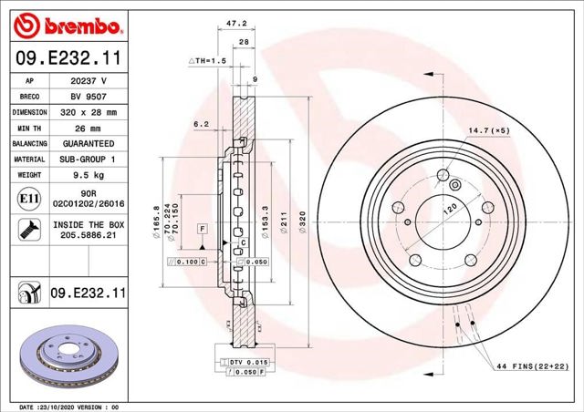 09E23211 Brembo