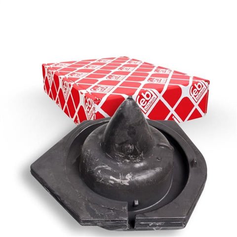 Espaçador (anel de borracha) da mola traseira inferior 103502 FEBI