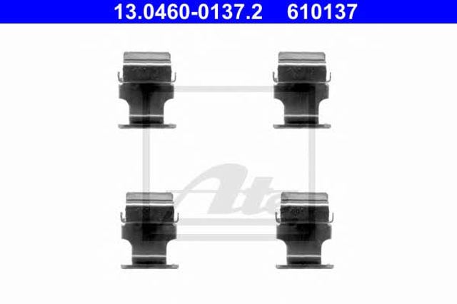 Kit de molas de fixação de sapatas de disco traseiras 13046001372 ATE