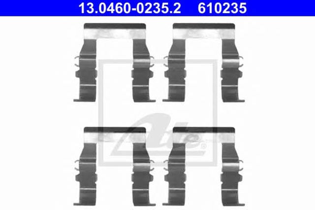 Kit de molas de fixação de sapatas de disco dianteiras 13046002352 ATE