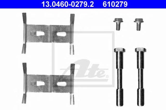 Kit de molas de fixação de sapatas de disco dianteiras 13046002792 ATE