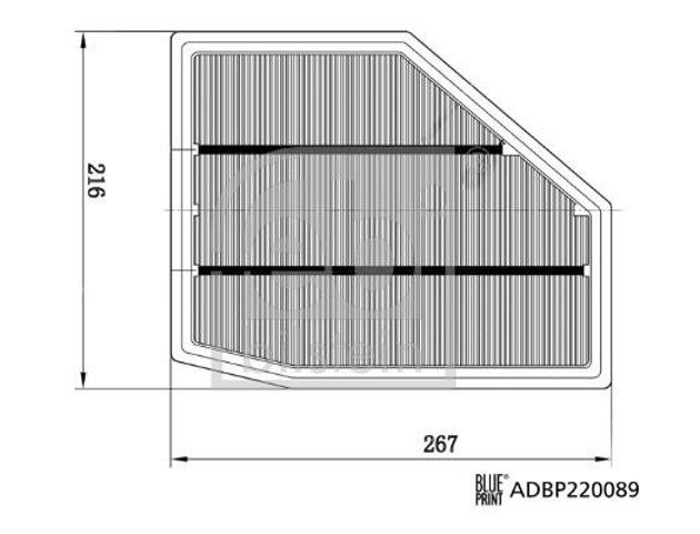 Filtro de ar 179009 FEBI