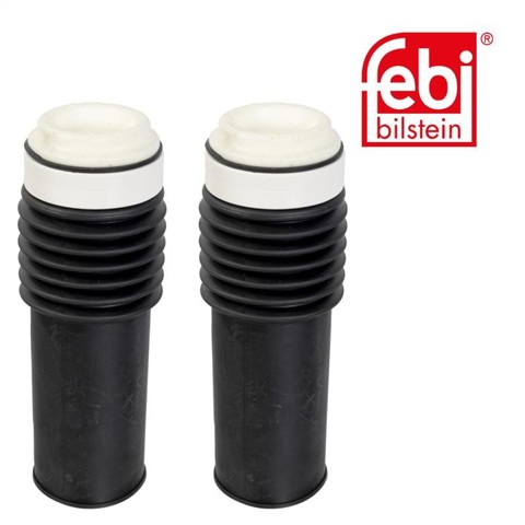 Pára-choque (grade de proteção) de amortecedor dianteiro + bota de proteção 180830 FEBI