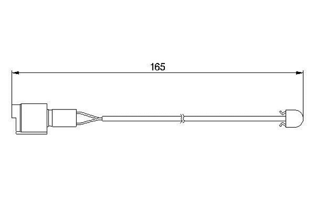 Sensor dianteiro de desgaste das sapatas do freio 1987474903 BOSCH