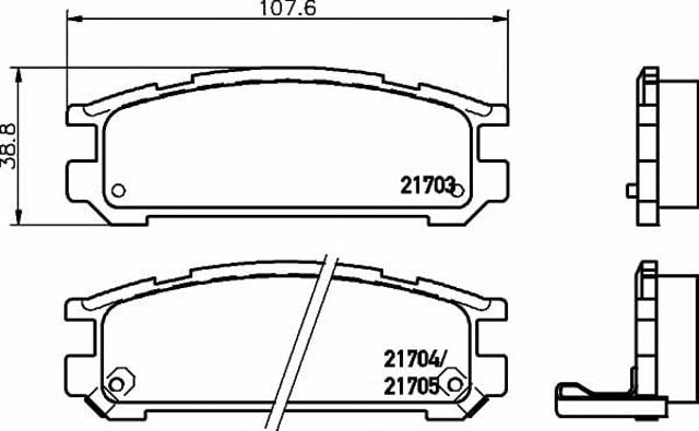 para Subaru Legacy II (BD, BG)