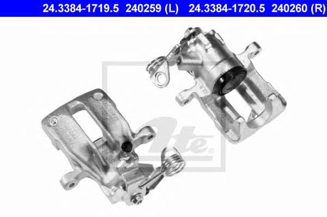 Suporte do freio traseiro esquerdo 24338417195 ATE