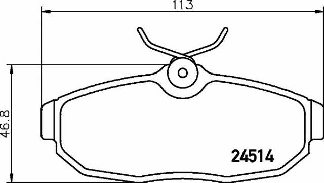 Sapatas do freio traseiras de disco para Ford Mustang 