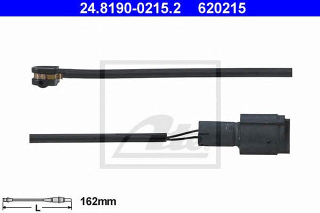 Sensor dianteiro de desgaste das sapatas do freio 24819002152 ATE