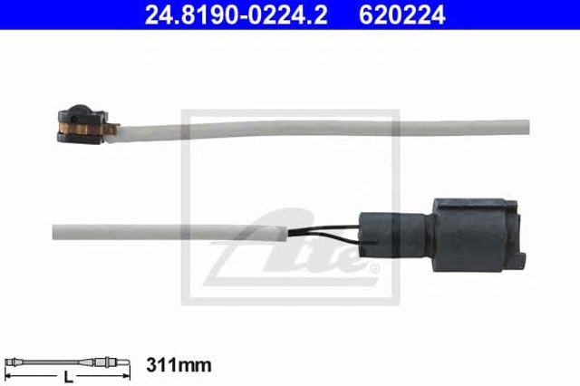 Sensor dianteiro de desgaste das sapatas do freio 24819002242 ATE
