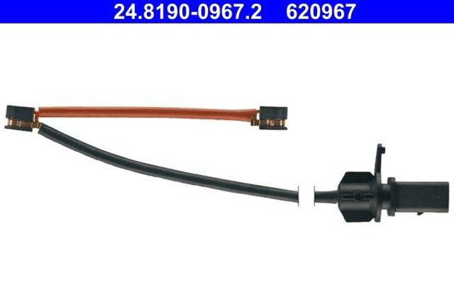 Sensor traseiro de desgaste das sapatas do freio 24819009672 ATE