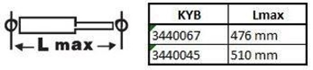 Amortecedor traseiro 3440067 KAYABA