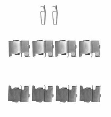 Kit de molas de fixação de sapatas de disco dianteiras 82513100 TEXTAR