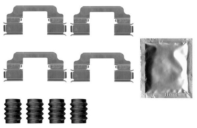 Kit de molas de fixação de sapatas de disco traseiras para BMW 5 G31
