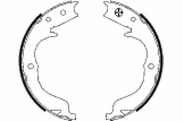 Sapatas do freio de estacionamento 91068300 TEXTAR