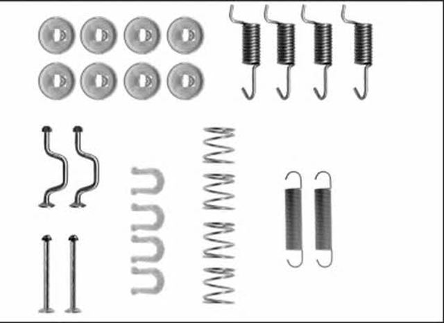 Kit de reparação das sapatas do freio 97043500 TEXTAR