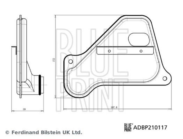 Filtro da Caixa Automática de Mudança ADBP210117 BLUE PRINT