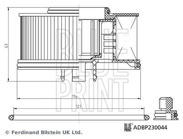 Filtro de combustível ADBP230044 BLUE PRINT
