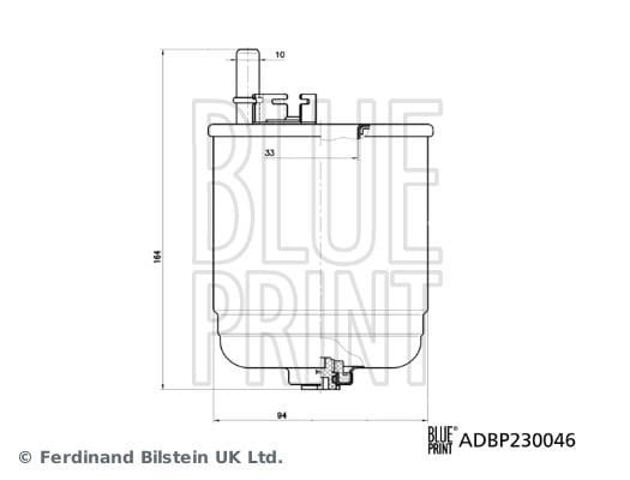 Filtro de combustível ADBP230046 BLUE PRINT