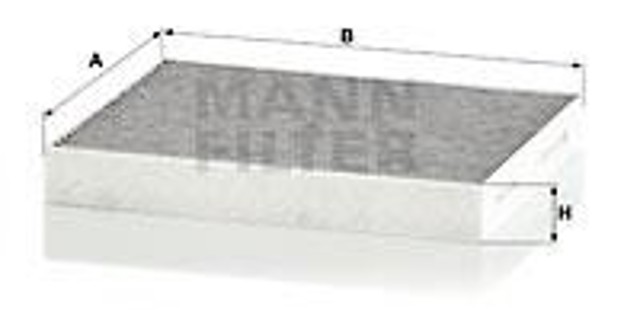 Filtro de salão CUK24024 MANN
