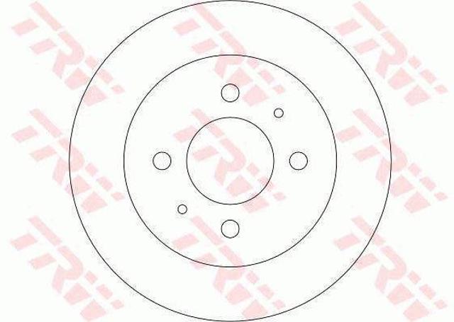 Disco do freio traseiro DF4319 TRW