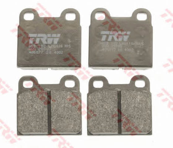 Sapatas do freio traseiras de disco GDB102 TRW