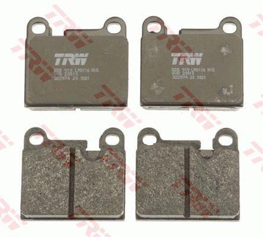 Sapatas do freio traseiras de disco GDB919 TRW